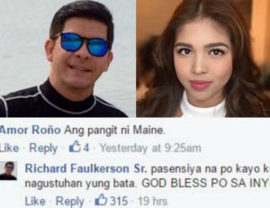 Alden Richards'Father-Defend-Maine Mendoza