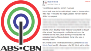 Atty. Bruce Rivera's Open Letter to ABS-CBN