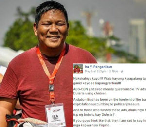 Ira V. Panganiban-Open Letter-ABS-CBN