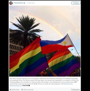 Pia Wurtzbach Has Something To Say With The Orlando Incident