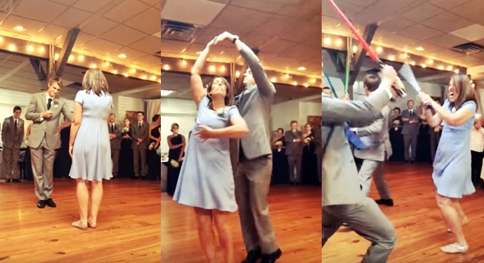 star wars wedding dance