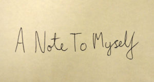 letter a note to myself