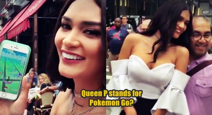 Miss Universe Pia Wurtzbach Plays Pokemon Go