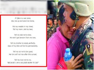 Soldier heart touching poem