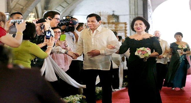 Duterte Ombudsman walk the aisle