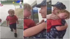 Viral: Reunion Of A Soldier And His 3 Year Old Son Will Touch Your Heart
