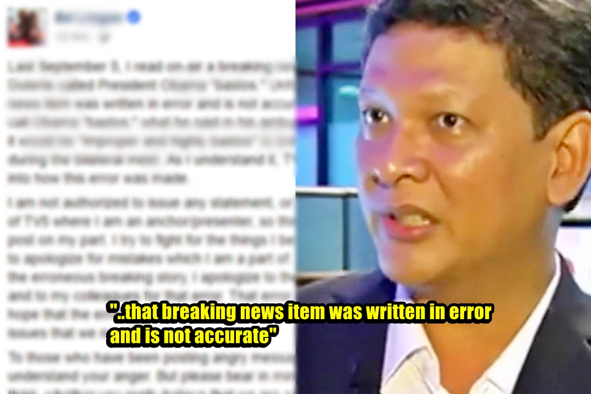 Ed Lingao Apologizes