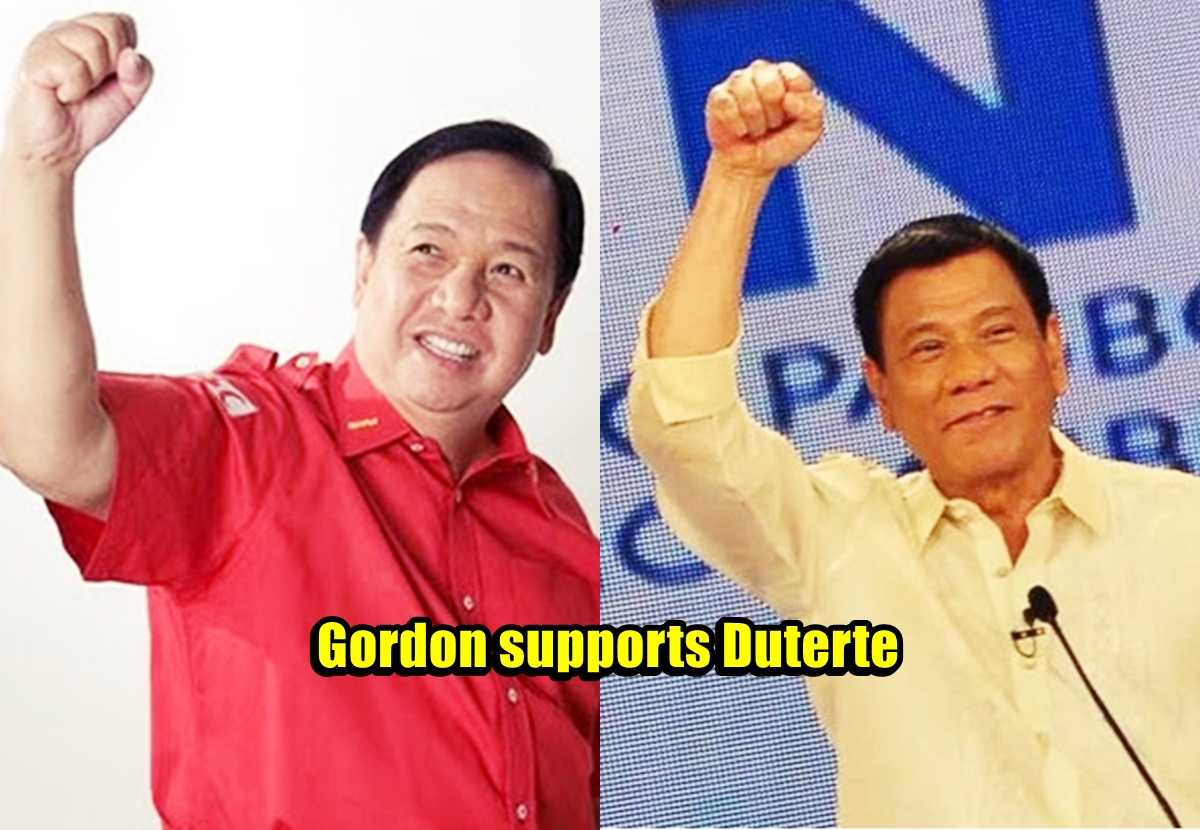 senator gordon supports duterte