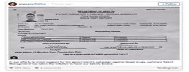 Drug test result Dennis Trillo