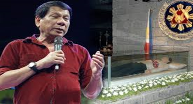 Duterte on Marcos burial