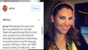 G Tongi Was Bashed By Netizens For Criticizing President Rodrigo Duterte 