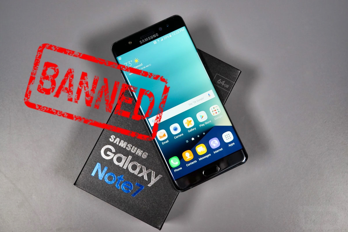 US Bans Samsung Galaxy Note 7