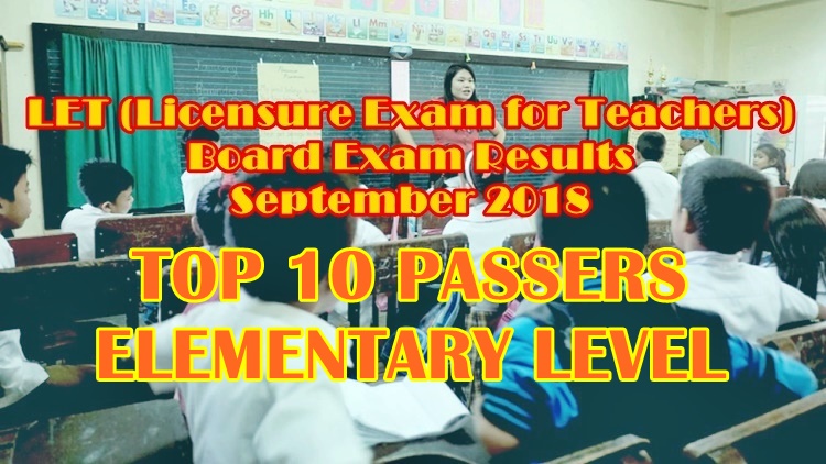 LET Board Exam Results September 2018