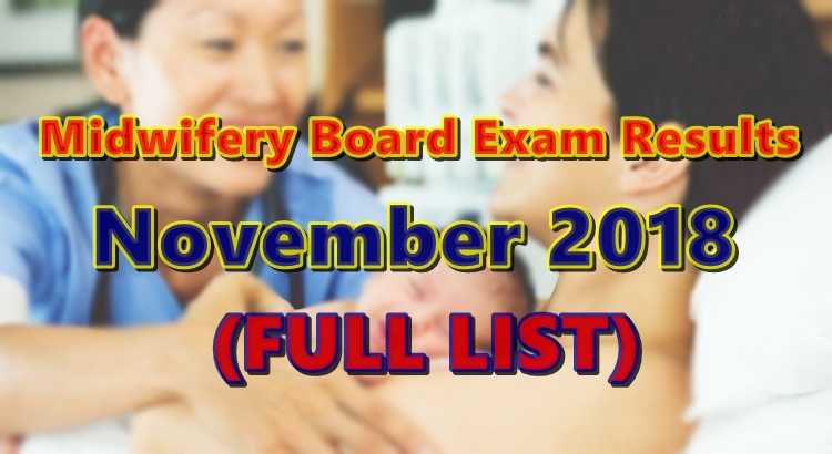 Midwifery Board Exam Results
