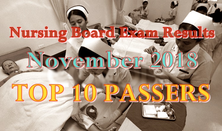 Nursing Board Exam Results November 2018 Top 10 Passers