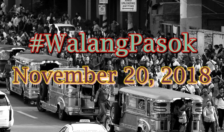 November 20, 2018 walang pasok