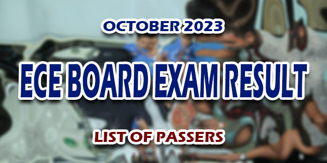 ECE Board Exam Result October LIST OF PASSERS NewsFeed