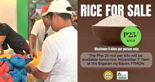 25 Pesos Per Kilo Rice For Sale At The Bigasan Ng Bayan In Negros