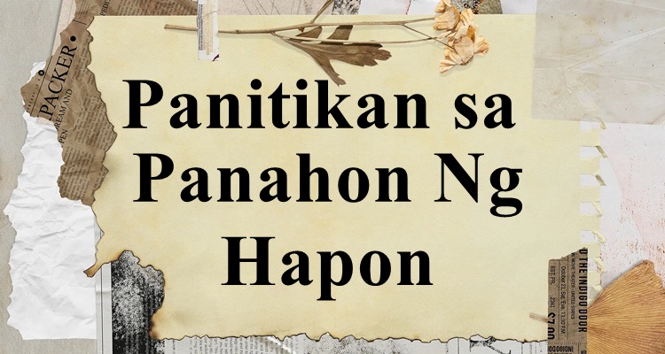 Panitikan Sa Panahon Ng Hapon