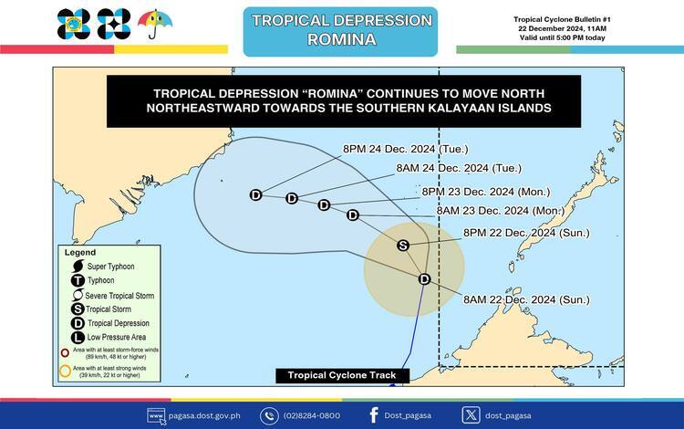 Typhoon Romina Update