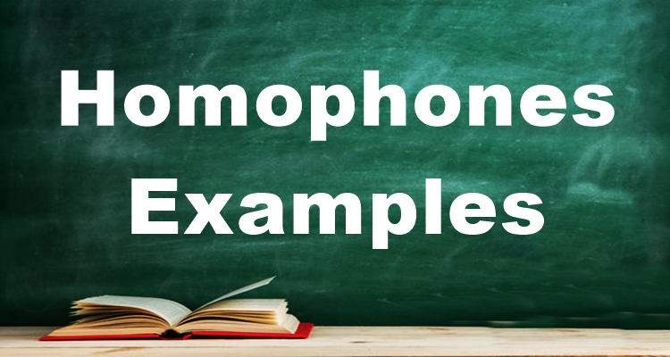 Homophones Examples