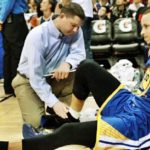 steph curry rehabbing knee