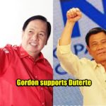 gordon supports duterte
