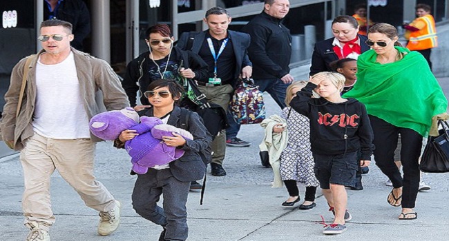 Brad Pitt Reunites With Children After Angelina Filed Divorce