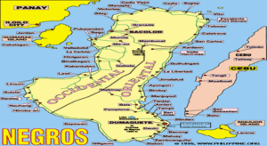 map of the Negros Island