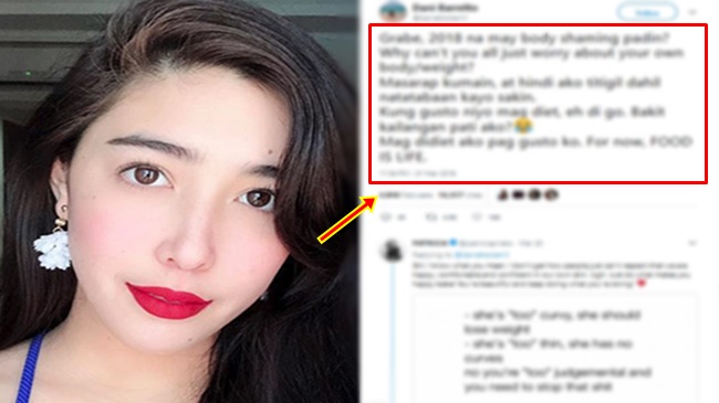 Dani Barretto Posts Message For Her Body-Shamers