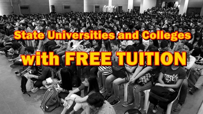 State Universities, Colleges With Free Tuition Starting 2018