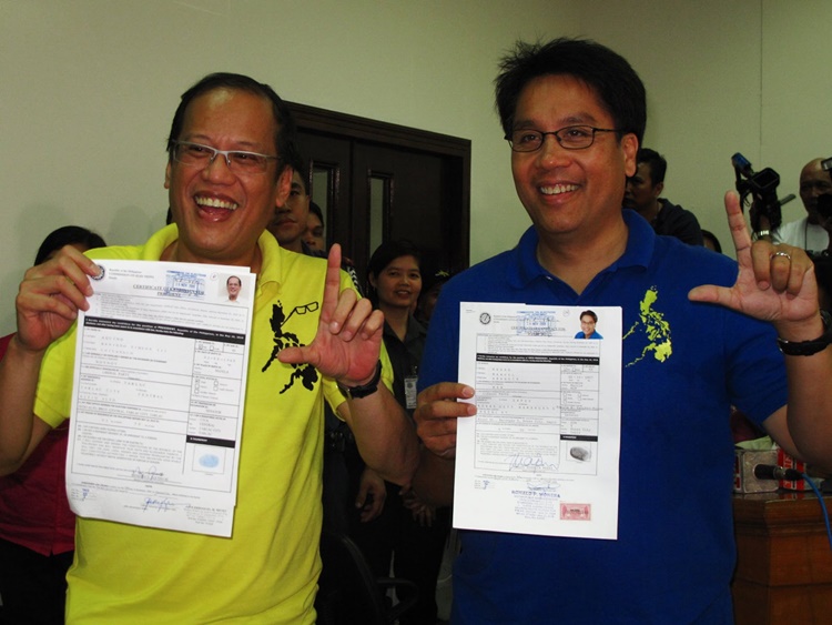 Noynoy Aquino and Mar Roxas