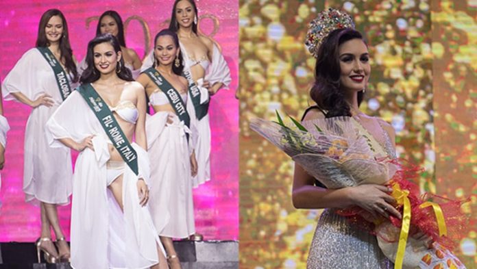 Miss Earth Philippines 2018 Crown Goes To Filipina From Italy