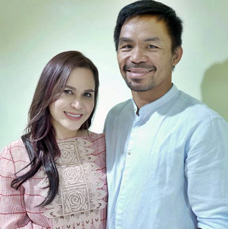 Here is Manny and Jinkee Pacquiao's #OOTD for their local SONA