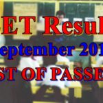 LET Results September 2018