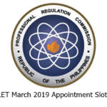 LET March 2019 Appointment Slots