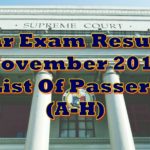 Bar Exam Results