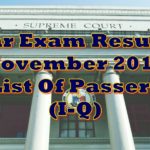 Bar Exam Results