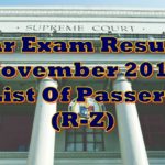Bar Exam Results