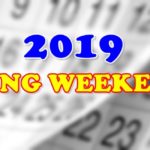 2019 Long Weekend