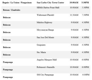 BPI Branches Open Saturday