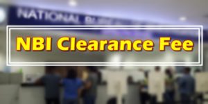 NBI Clearance Fee