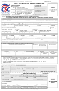 Civil Service Exam Form