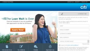 Citi Personal Loan Online Application
