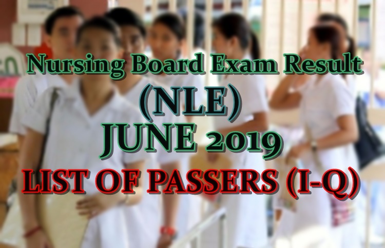 Nursing Board Exam Result Nle June List Passers I Q