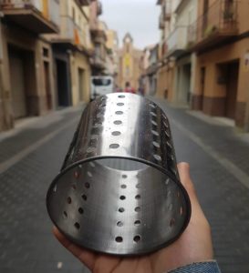 Using tin can with holes