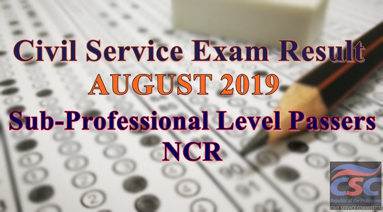 civil-service-exam-result-august-2019-passers-sub-prof-level-ncr