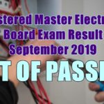 registered master electrician list passers