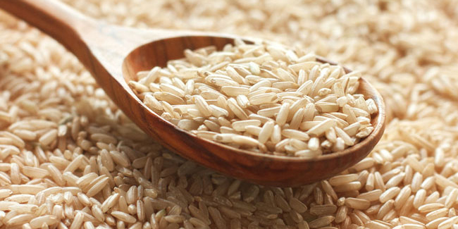 Having brown rice