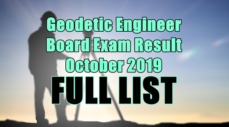 geodetic engineer full list
